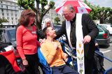 2011 Lourdes Pilgrimage - Archbishop Dolan with Malades (240/267)